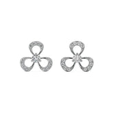 Blooming Floral Lab Grown Diamond Studs