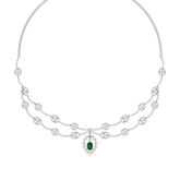 Dazzling Aura Diamond Necklace