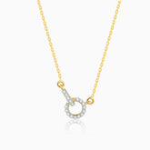 Gold Interconnected Diamond chain pendant