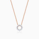 Aureole Diamond chain pendant