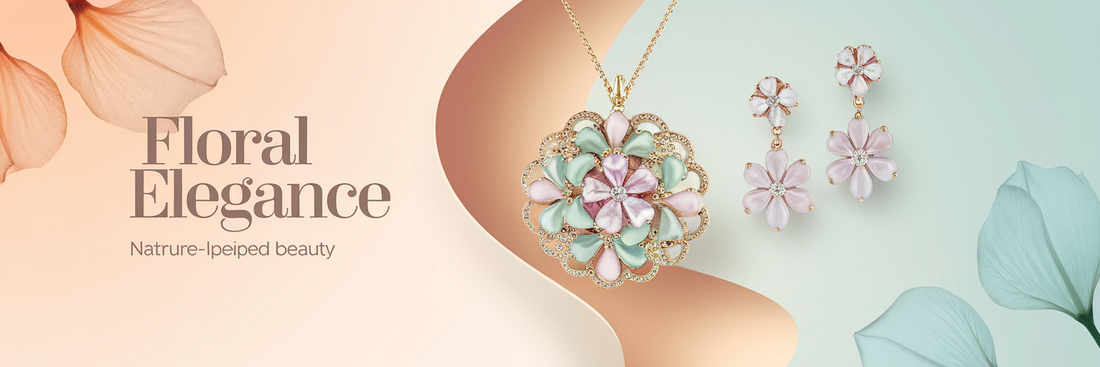 Floral pendant set