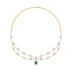 Dazzling Aura Diamond Necklace