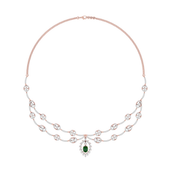 Dazzling Aura Diamond Necklace