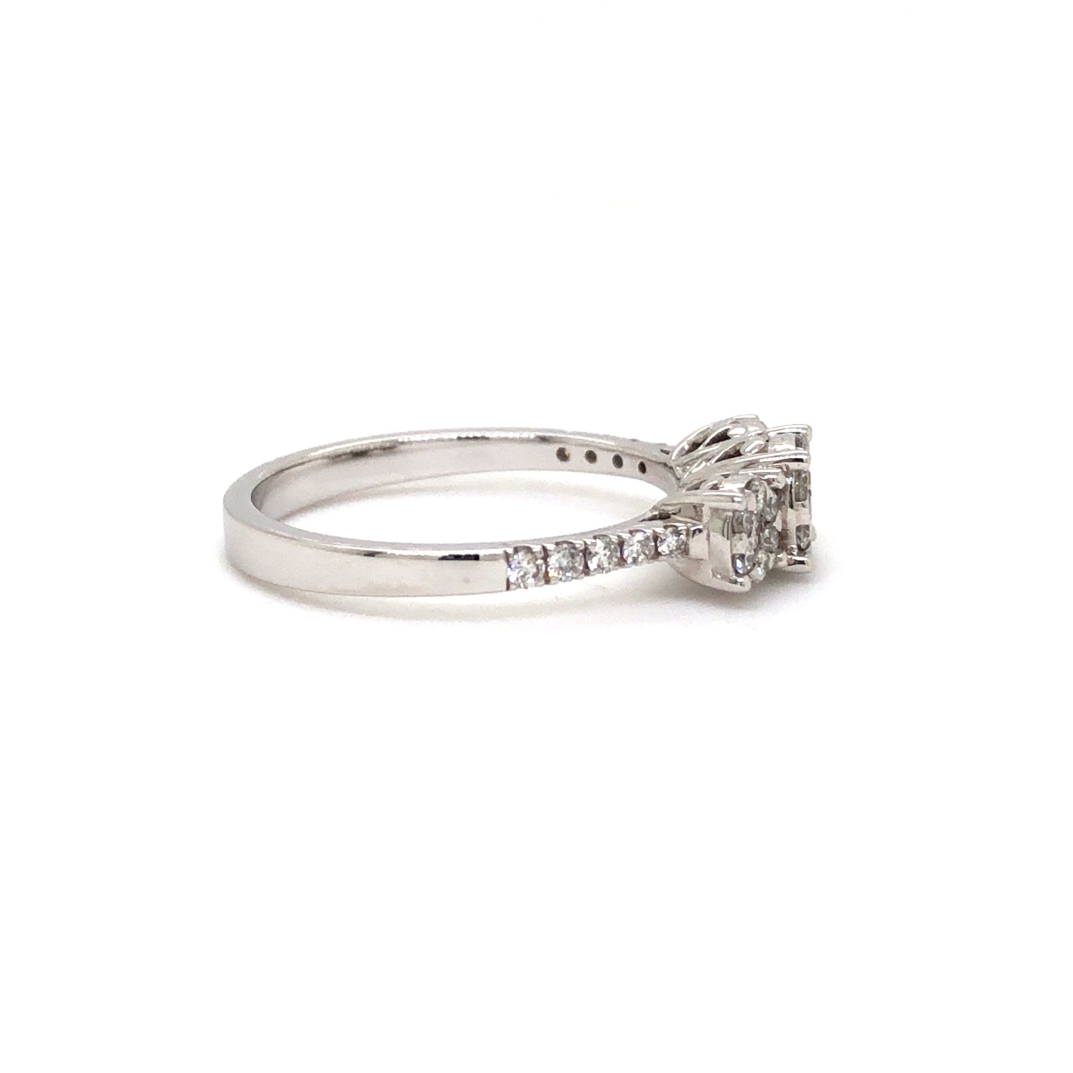 Timeless Trilogy Diamond Ring in White Gold