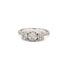 Timeless Trilogy Diamond Ring in White Gold