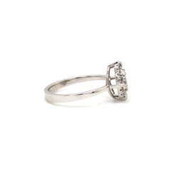 Classic Round Diamond Ring In White Gold