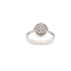 Classic Round Diamond Ring In White Gold