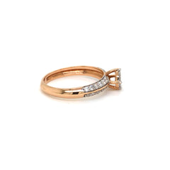 Crown Glow Cluster Ring with Split Shank