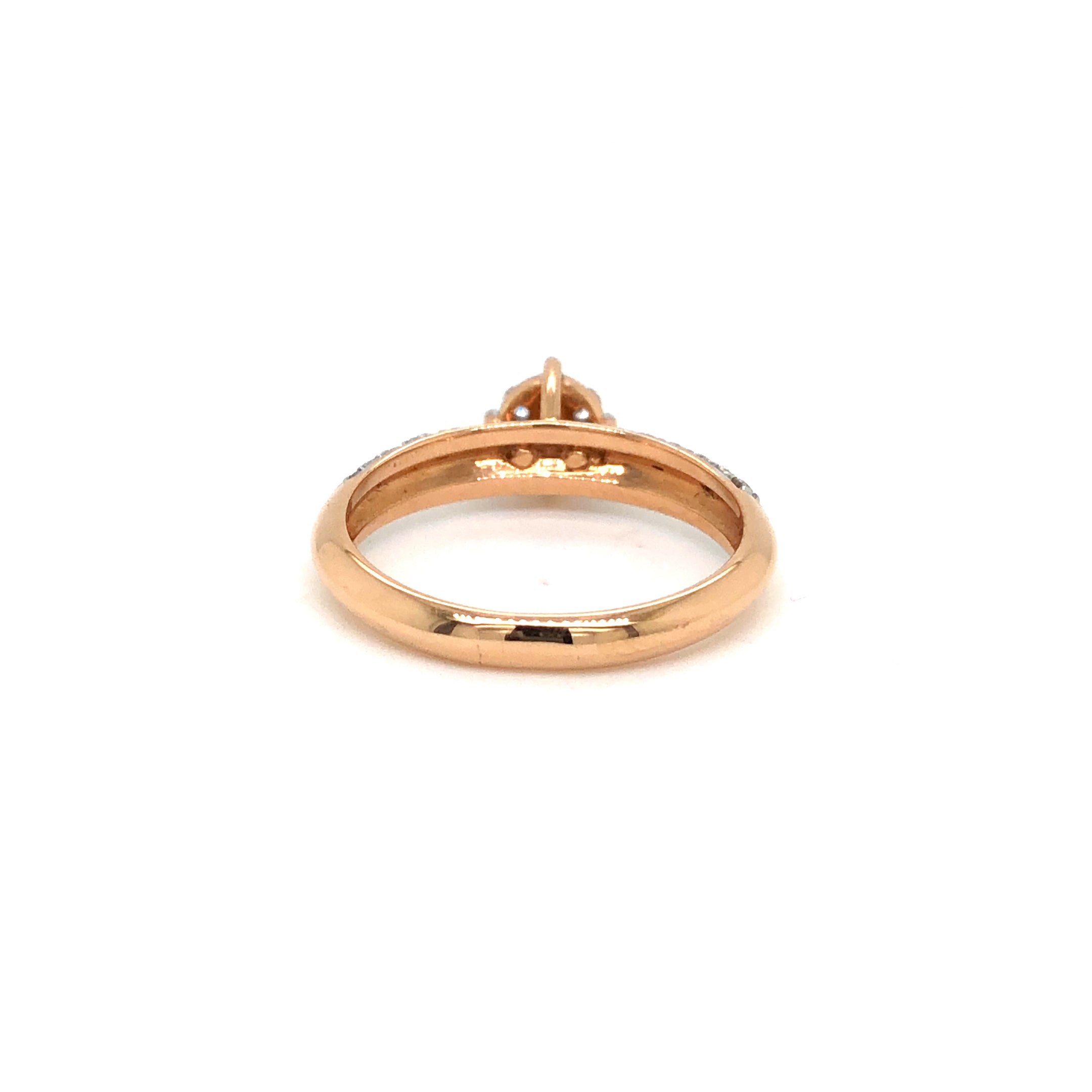 Crown Glow Cluster Ring with Split Shank