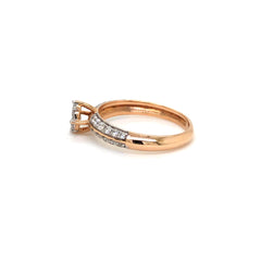 Crown Glow Cluster Ring with Split Shank