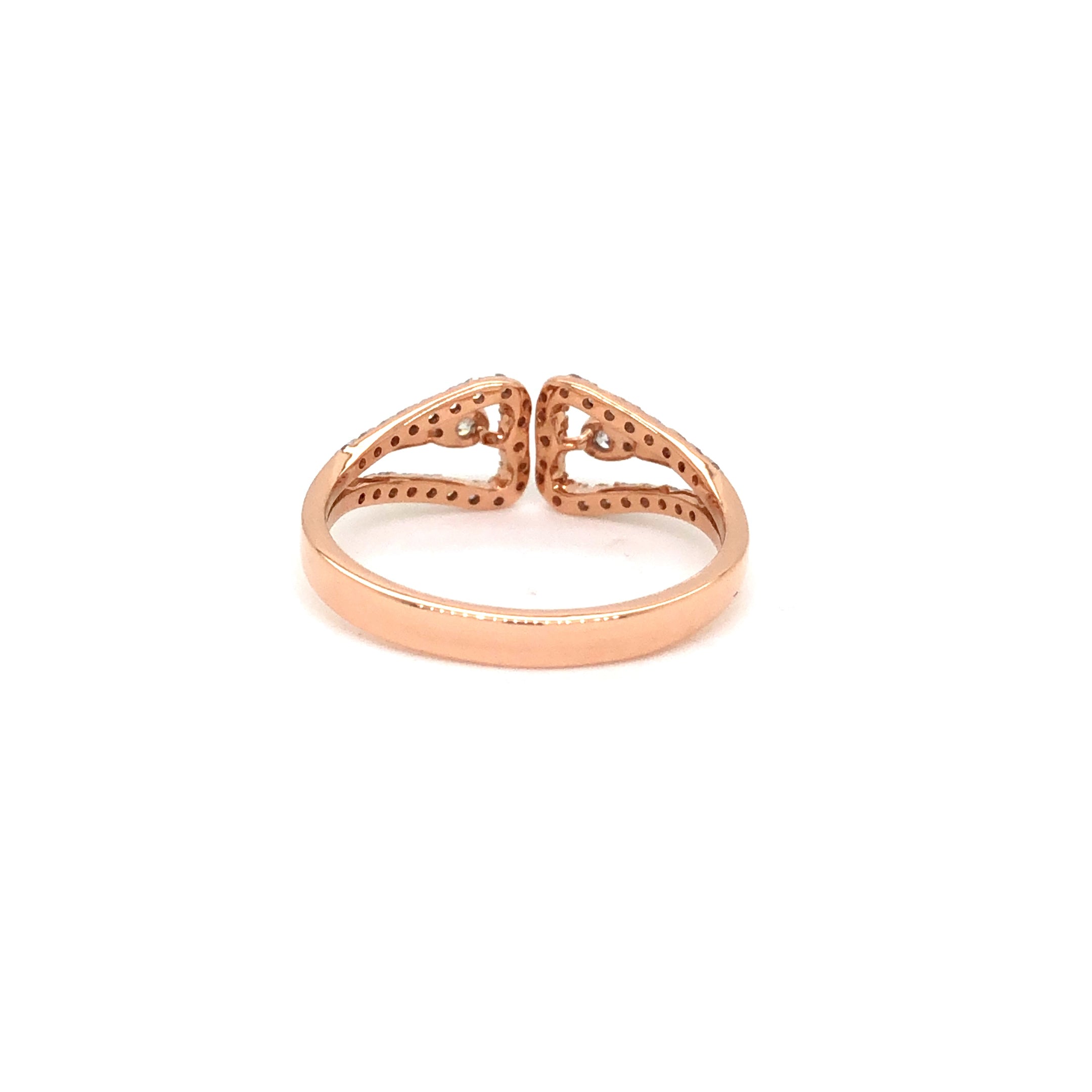 Twin Teardrop Harmony Ring