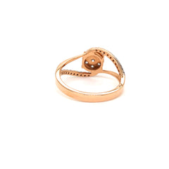 Twist Bloom Gold Diamond Ring