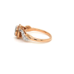 Eternal Grace Rose Gold Halo Ring