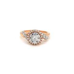 Eternal Grace Rose Gold Halo Ring