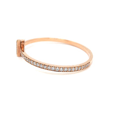 Timeless T-Bar Diamond Bangle Bracelet