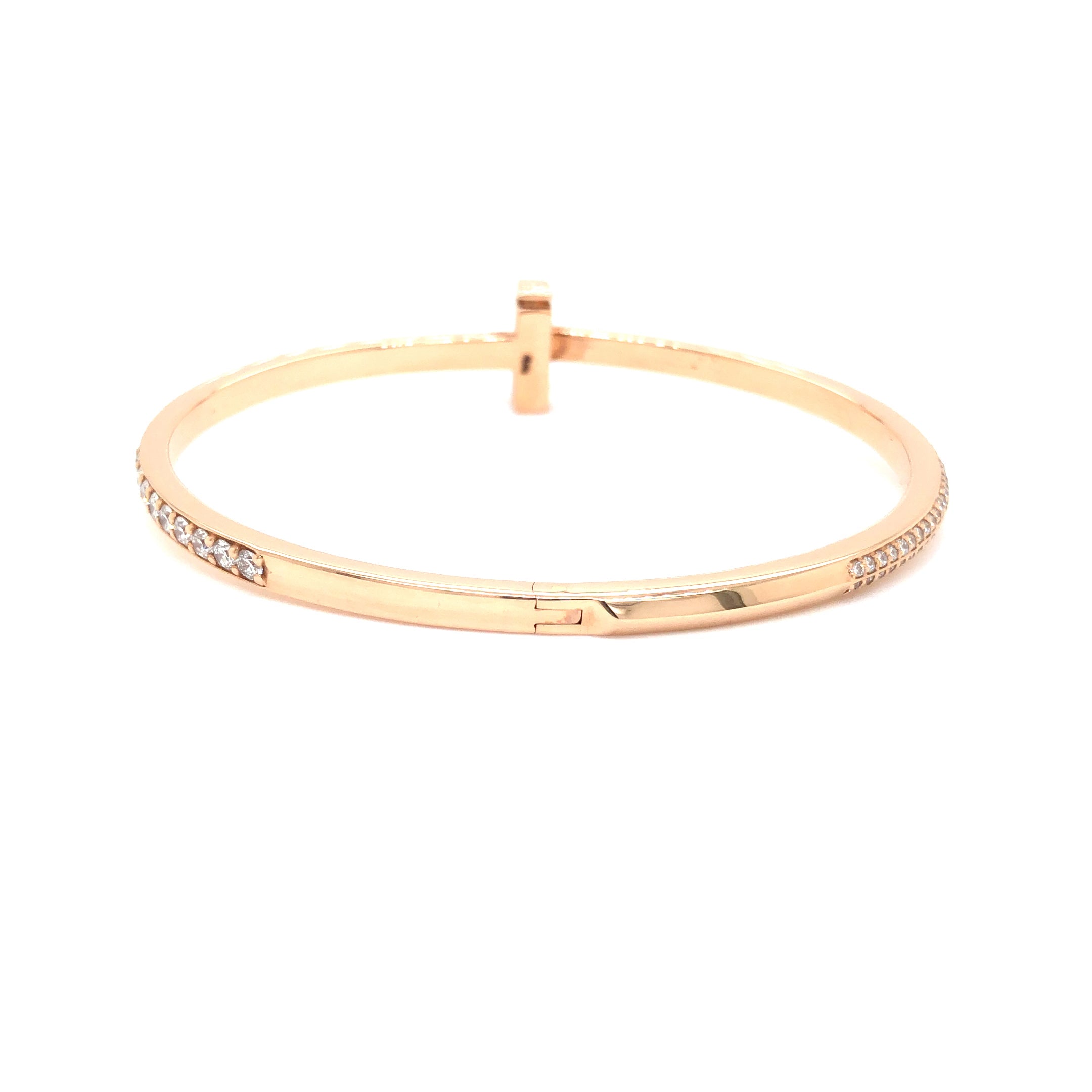 Timeless T-Bar Diamond Bangle Bracelet