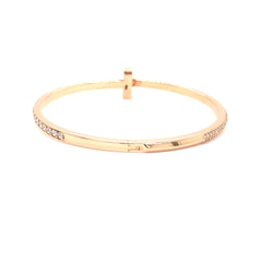 Timeless T-Bar Diamond Bangle Bracelet