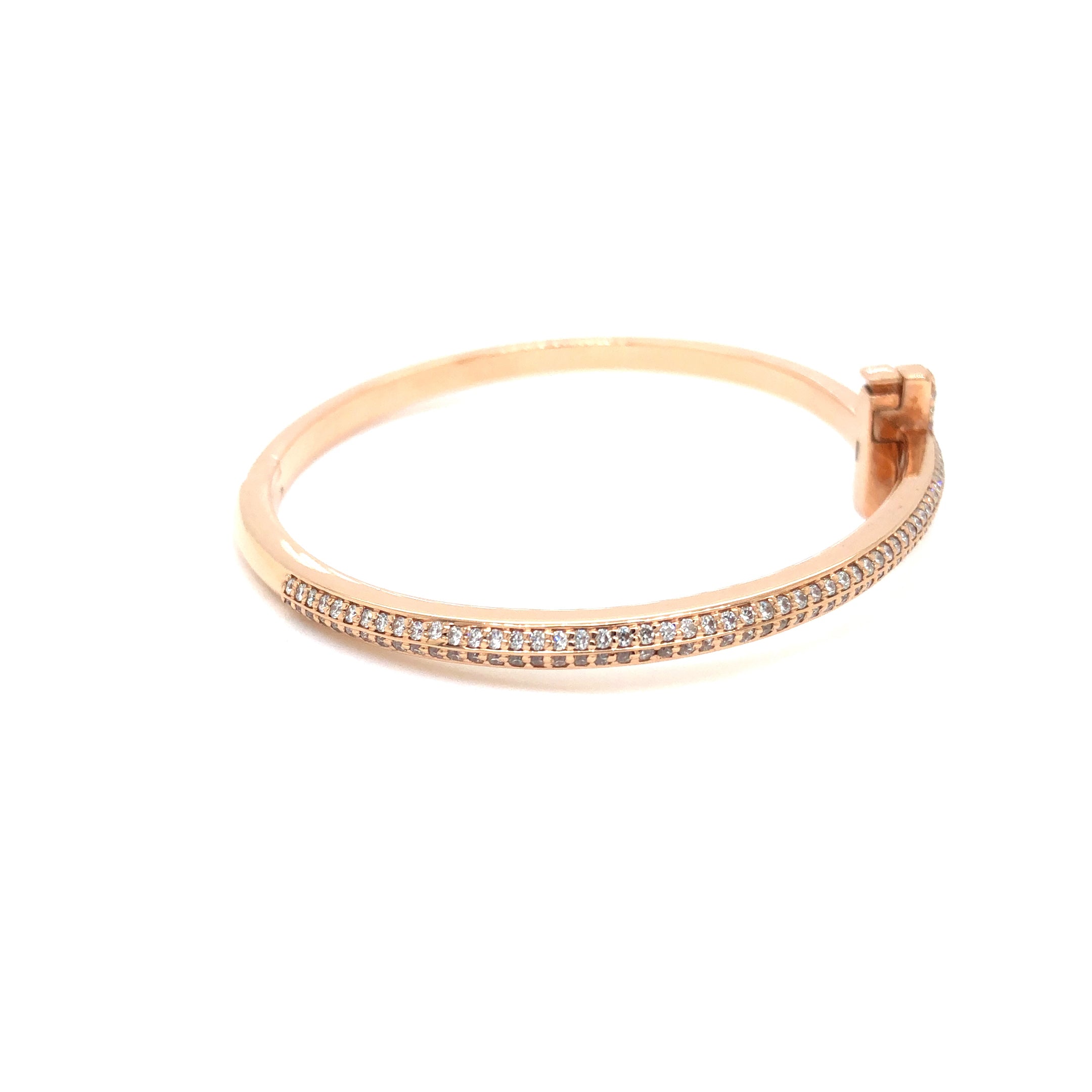 Timeless T-Bar Diamond Bangle Bracelet