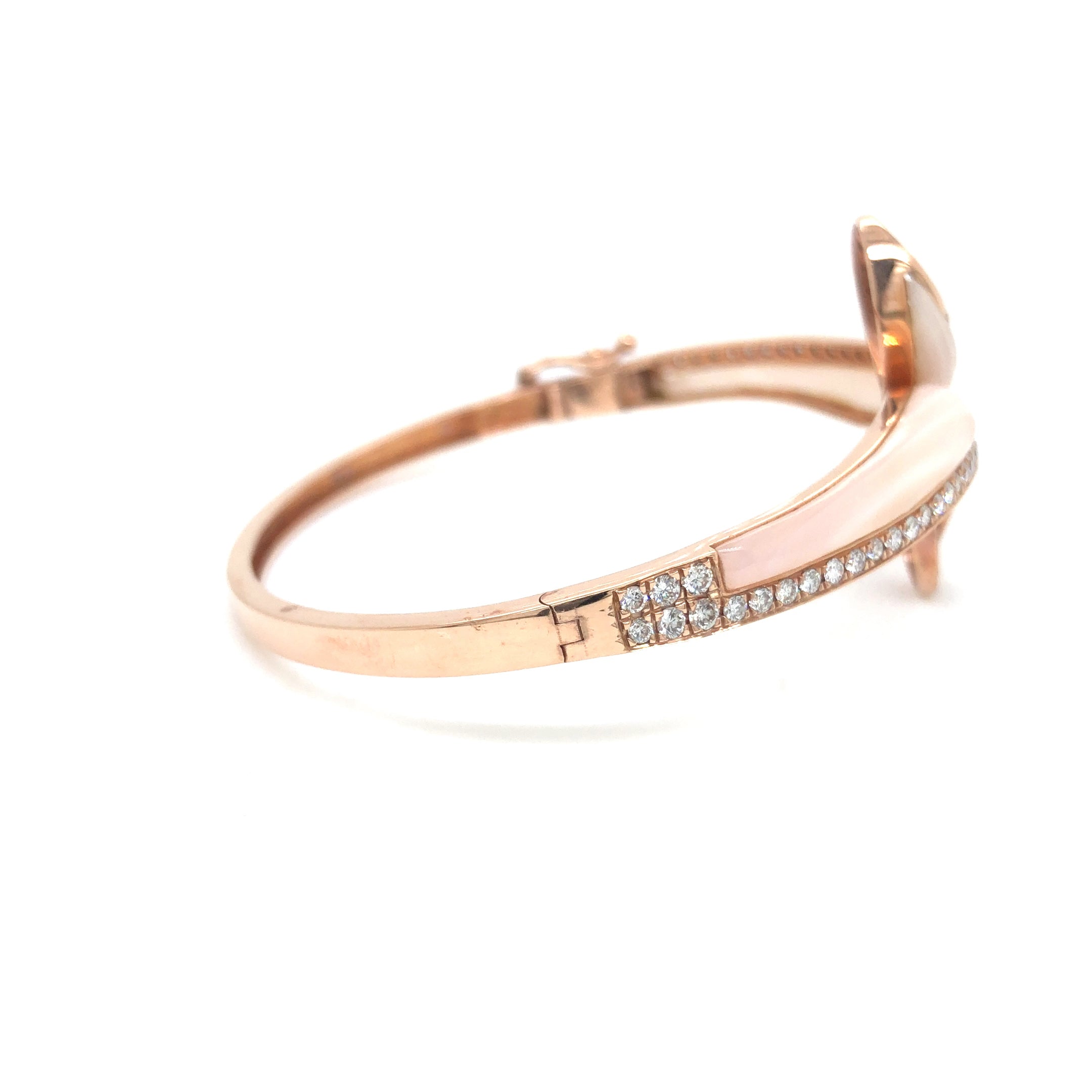 Twilight Curve Diamond Bangle Bracelet