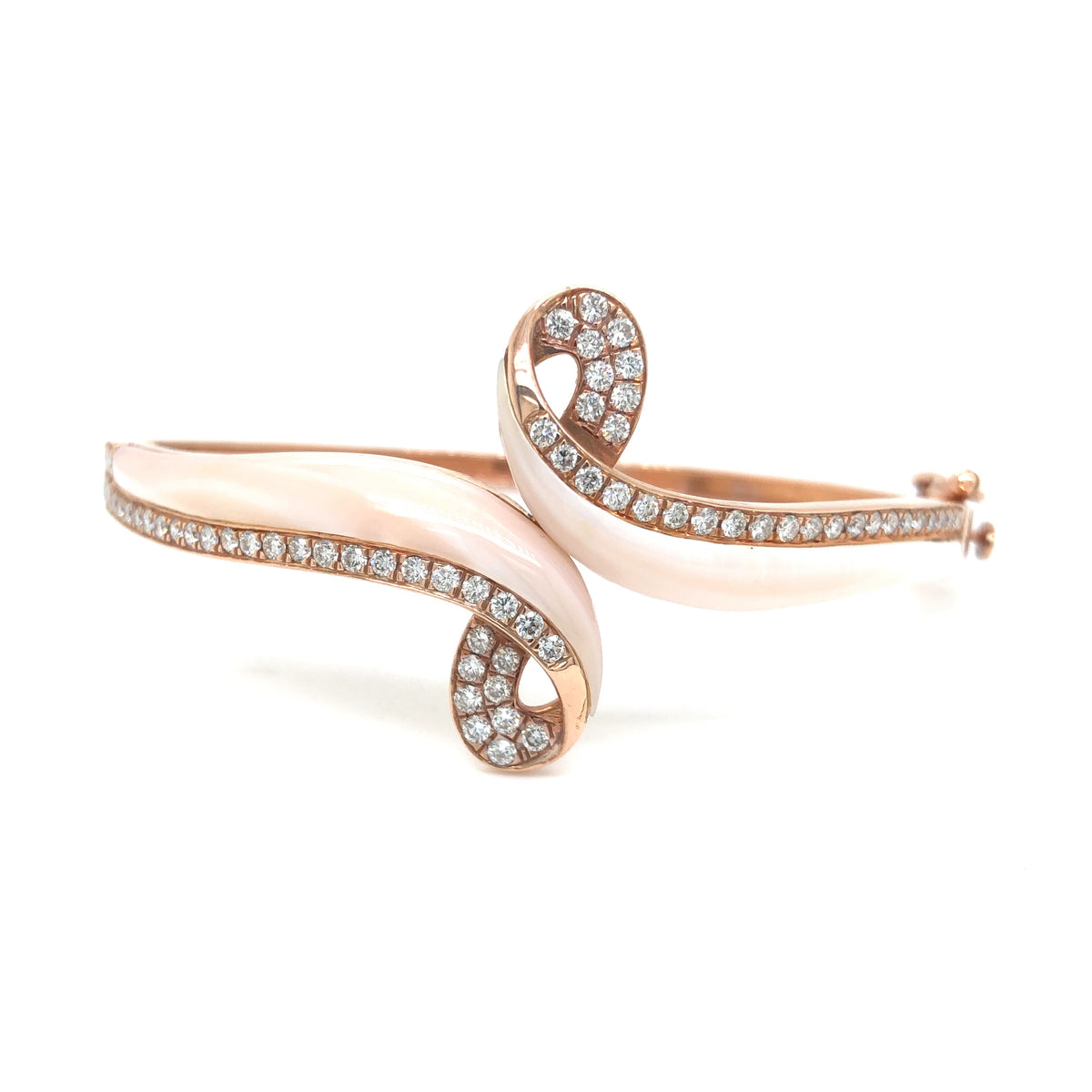 Twilight Curve Diamond Bangle Bracelet