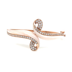 Twilight Curve Diamond Bangle Bracelet