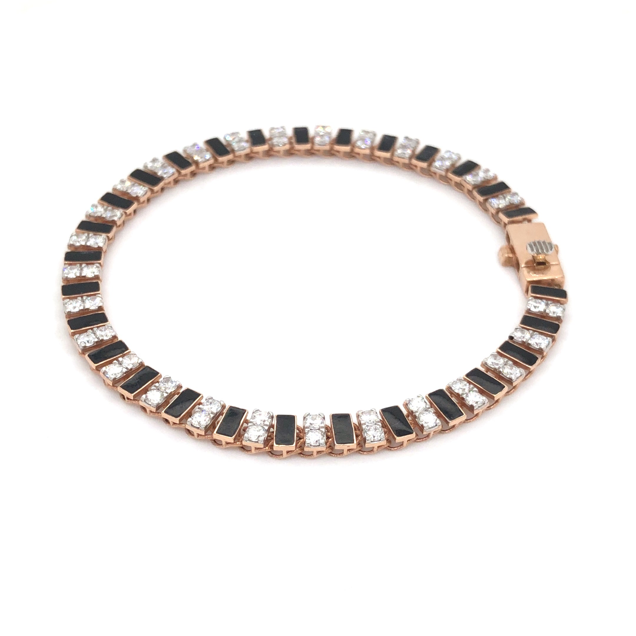Ebony Radiance Diamond Bracelet