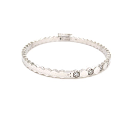Hexa Shine Diamond Bangle Bracelet