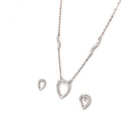Eternal Heart Diamond Chain With Earrings