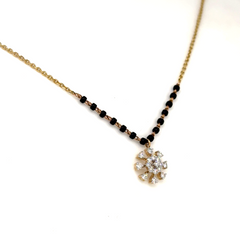 Gold Radiant Aura Lab Grown Diamond Mangalsutra