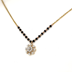 Gold Radiant Aura Lab Grown Diamond Mangalsutra