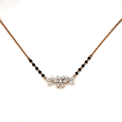 Rose Gold Bloom Lab Grown Diamond Floral Mangalsutra