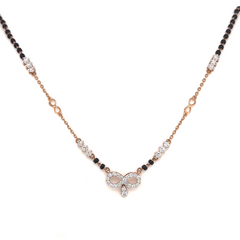 Rose Gold Infinity Drop lab Grown Diamond Mangalsutra