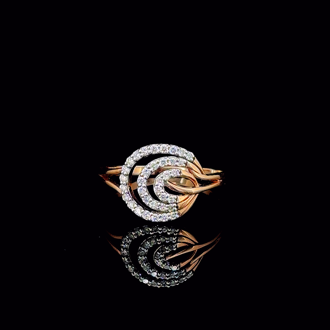 Twilight Radiance Circle Lab Grown Diamond Ring