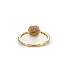Golden Halo Classic Lab Grown Diamond Ring