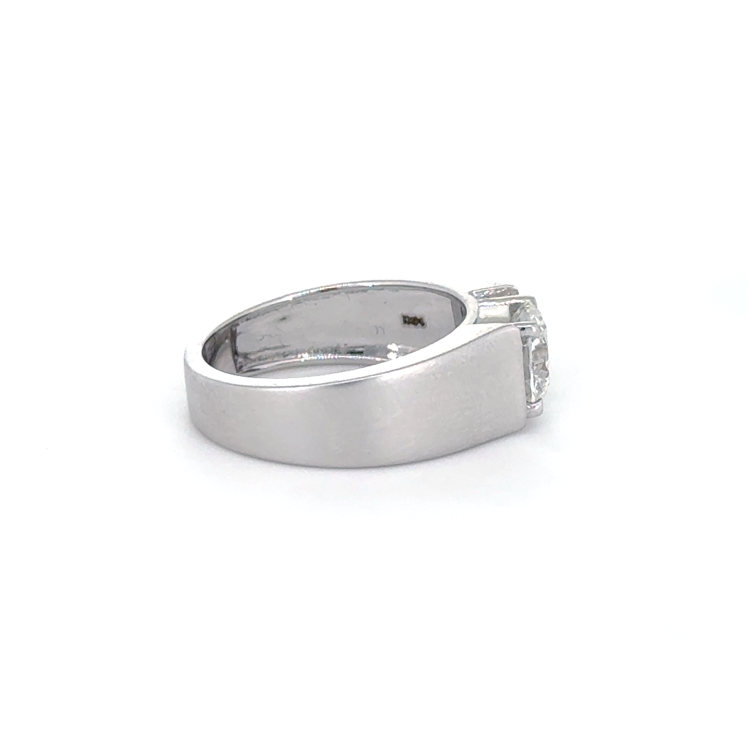 Classic Solitaire Lab Grown Diamond Matte Band