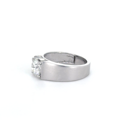 Classic Solitaire Lab Grown Diamond Matte Band