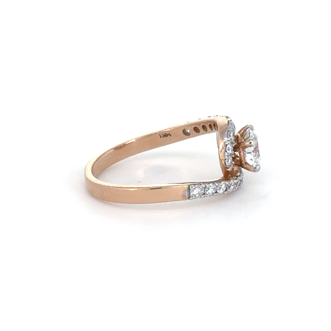Aurora Twist Diamond Lab Grown Diamond Ring