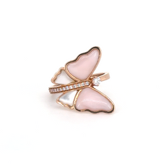Blush Bloom Lab Grown Diamond Butterfly Ring