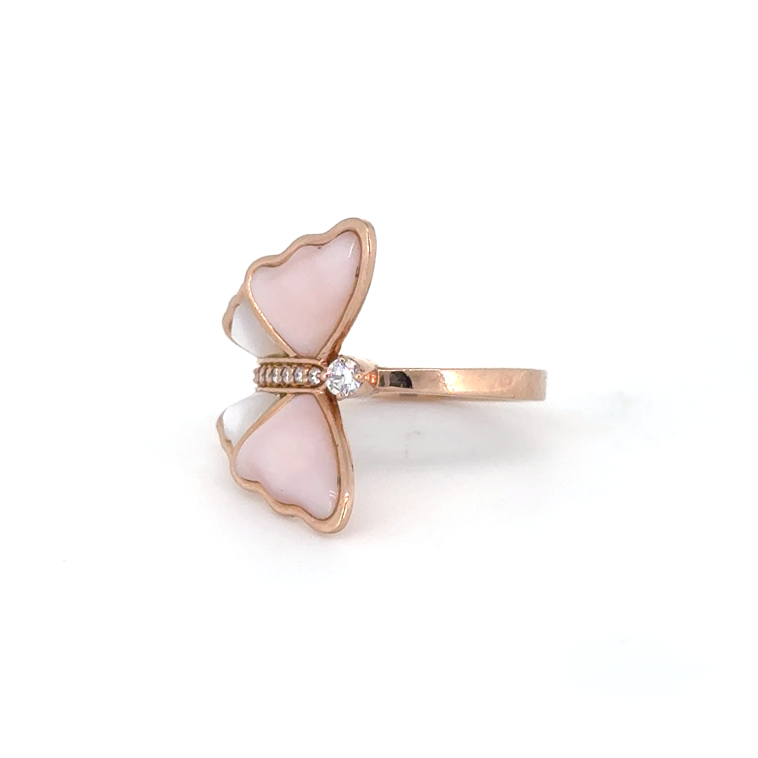 Blush Bloom Lab Grown Diamond Butterfly Ring