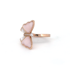 Blush Bloom Lab Grown Diamond Butterfly Ring