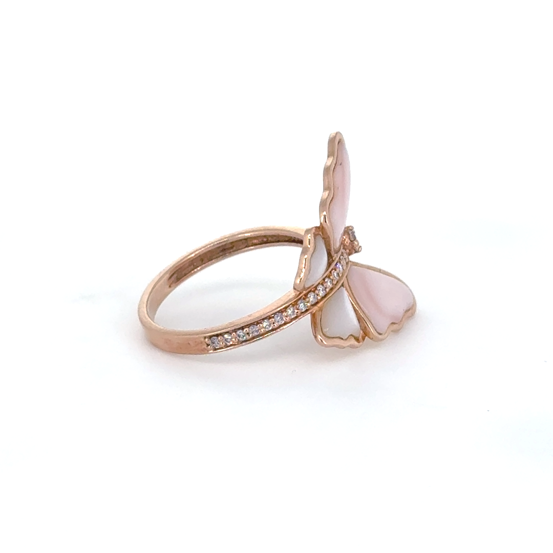 Blush Bloom Lab Grown Diamond Butterfly Ring