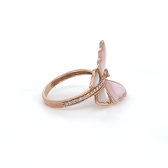 Blush Bloom Lab Grown Diamond Butterfly Ring