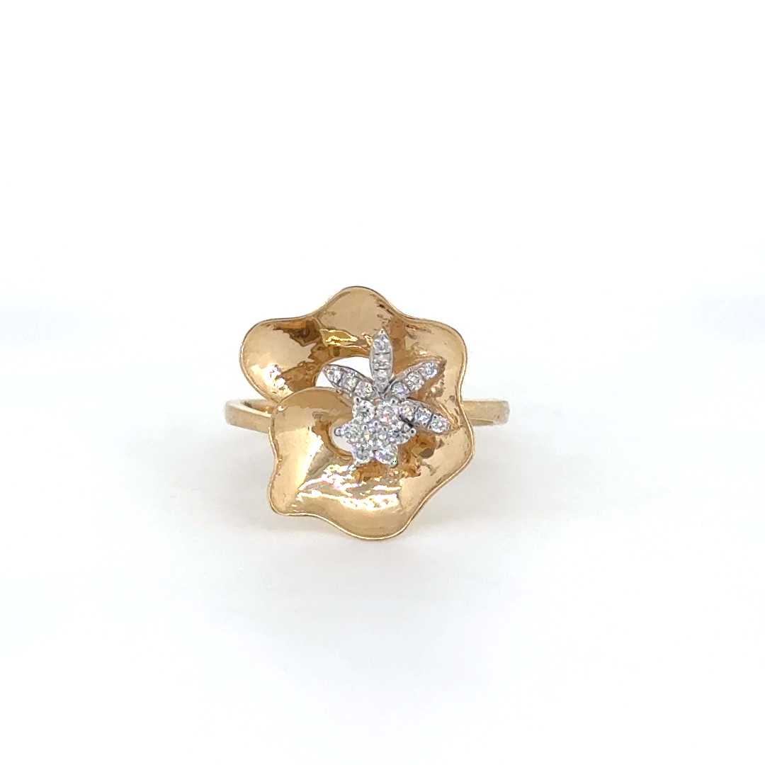 Ribbon Loop Statement Lab Grown Diamond Ring
