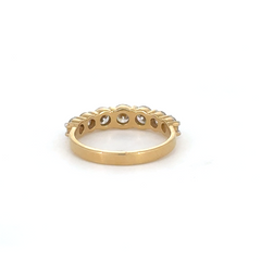 Golden Symphony Five-Stone Lab Grown Diamond Band
