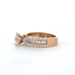 Royal Flare Solitaire Lab Grown Diamond Ring