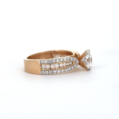 Royal Flare Solitaire Lab Grown Diamond Ring
