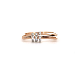 Twilight Petal Floral Lab Grown Diamond Ring