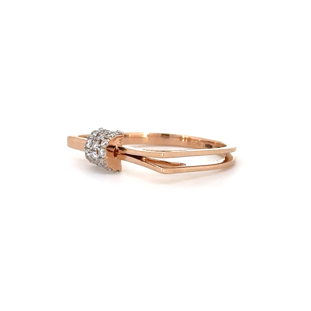 Twilight Petal Floral Lab Grown Diamond Ring