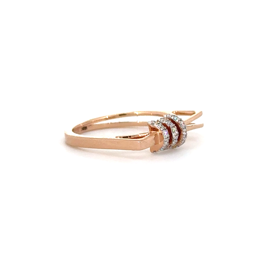 Twilight Petal Floral Lab Grown Diamond Ring