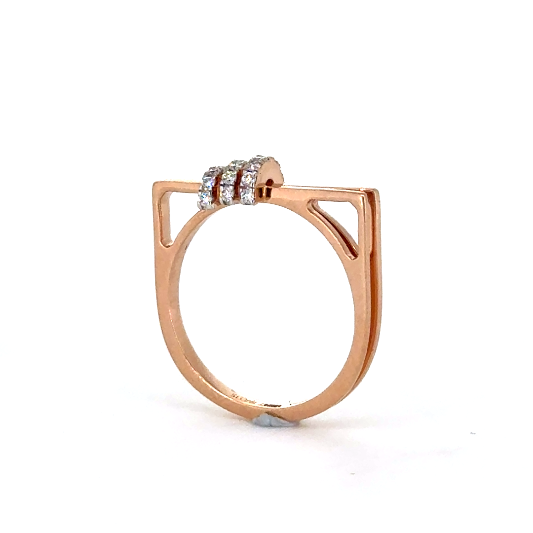 Twilight Petal Floral Lab Grown Diamond Ring